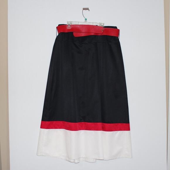 Maxi Skirt With Red Bow Belt Size Large - Picture 4 of 4